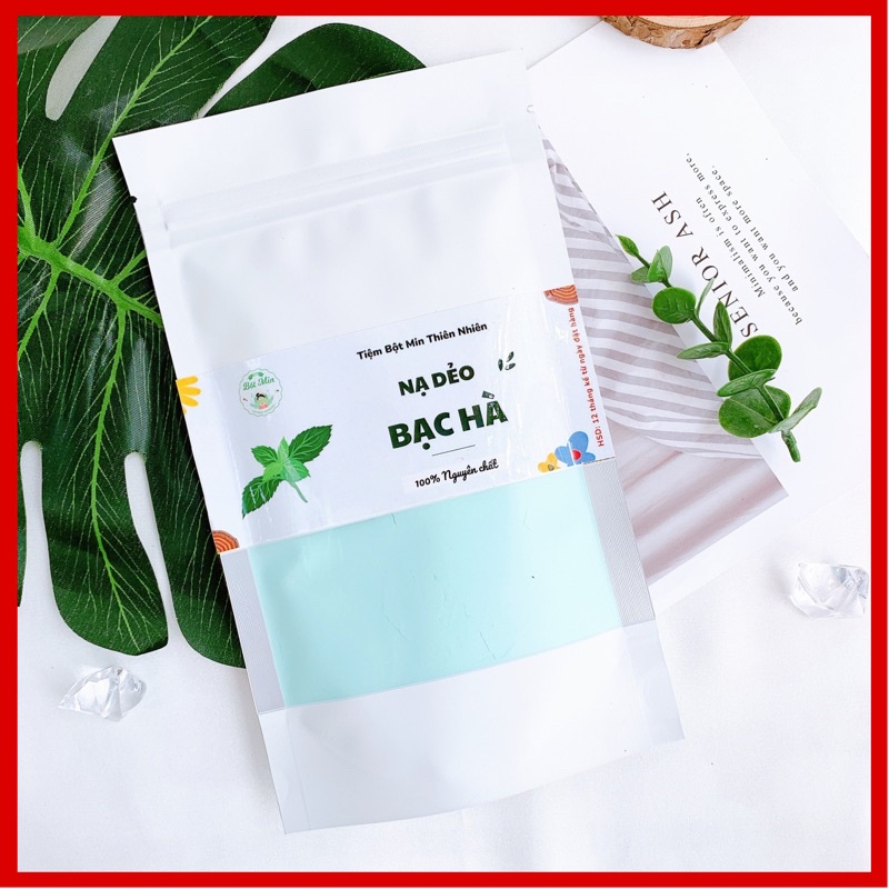 100gram Bột nạ dẻo bạc hà nguyên chất - Bột đắp mặt nạ