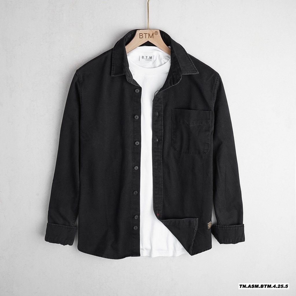 Aó sơ mi nam kaki BTN chính hãng (Chất vải kaki co dãn,form đứng,Hàng Vnxk) | BigBuy360 - bigbuy360.vn