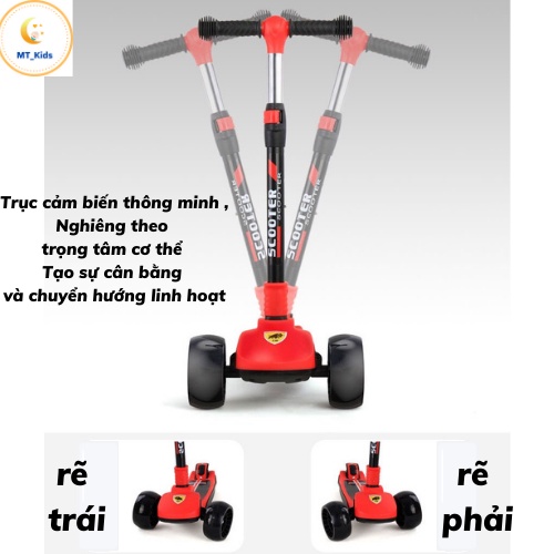 Scooter cho bé Novo x68  full đèn nhạc