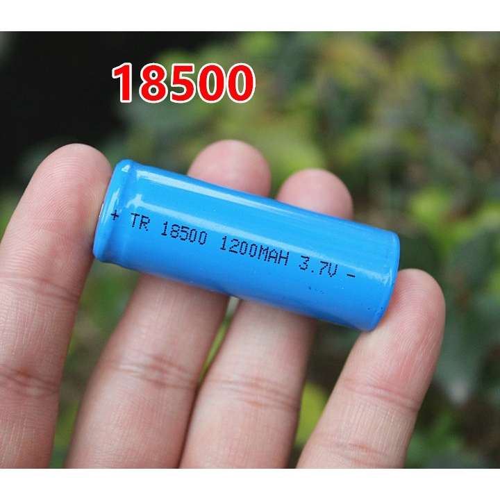 Pin Lithium 18500 3.7V 1200mA - Pin có thể sạc lại