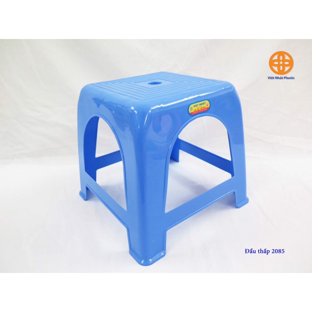 Ghế nhựa đẩu thấp lỗ 2085 Việt Nhật 27.5x27.5x24.5 cm