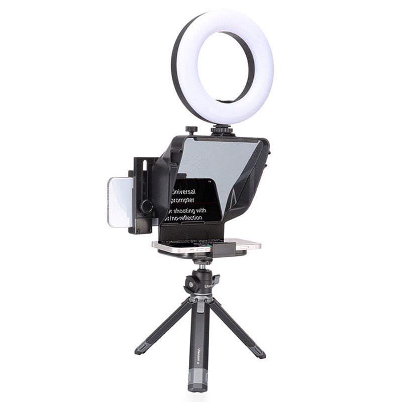 Máy Nhắc Chữ Mini Cho Vlogger, Nhà Báo, Người Thuyết Trình, Dùng Cho Smartphone, Tablet | Ulanzi Teleprompter PT-16