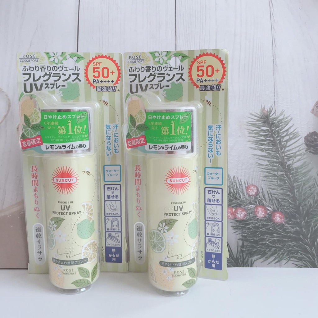 (Hàng Nhật chuẩn, mua tận store) kem chống nắng dạng xịt Kose Suncut Essence nội địa Nhật