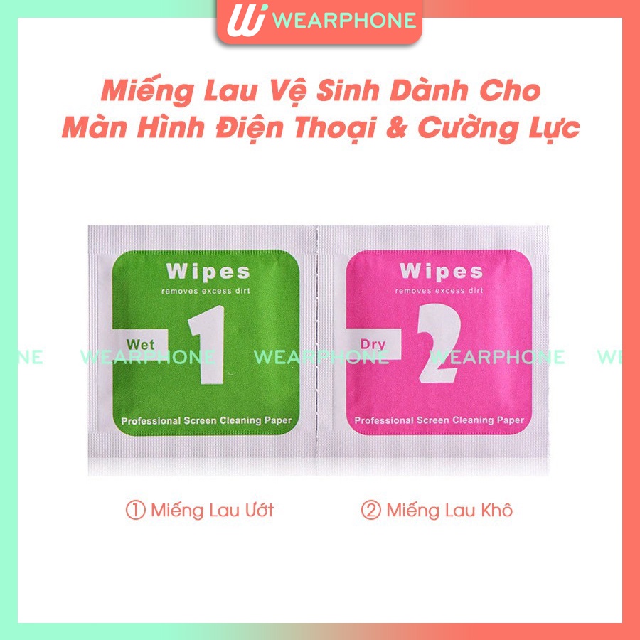 Miếng lau màn hình điện thoại và cường lực