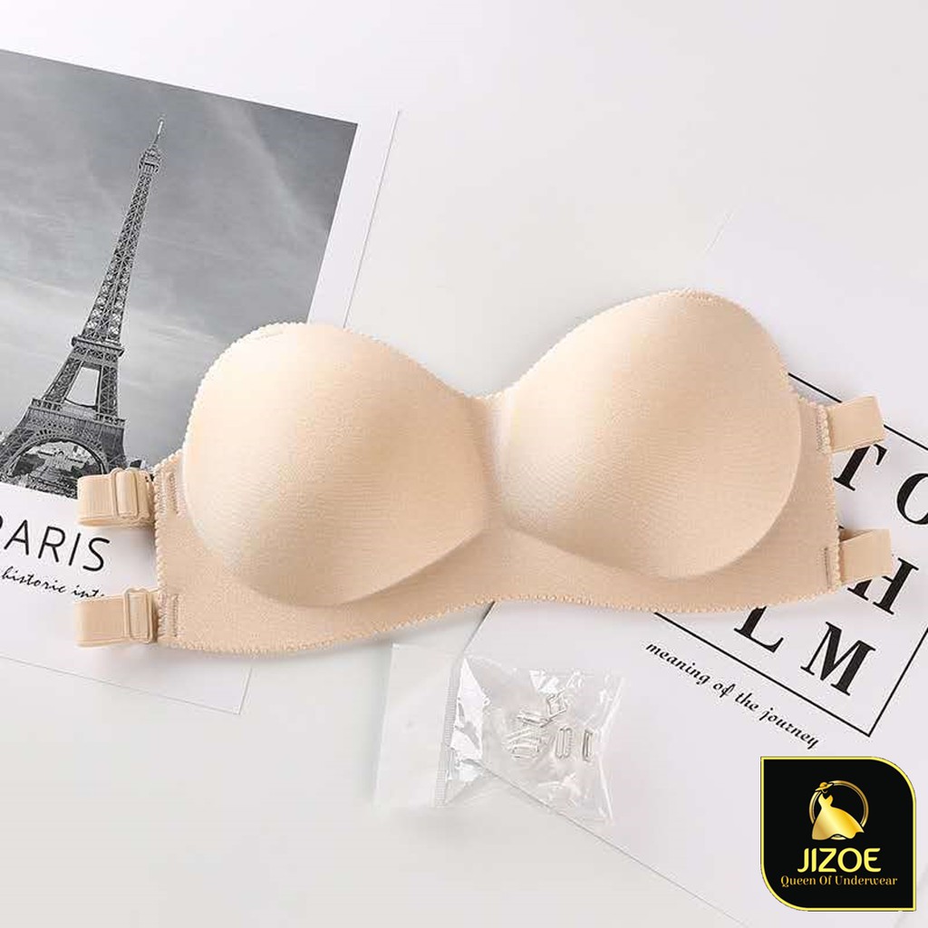 Áo bra nữ đúc su cài trước đệm bàn tay nâng ngực JIZOE ALT03