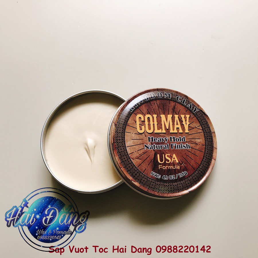 [COMBO] [CHÍNH HÃNG 100%] Sáp Vuốt Tóc Colmav Clay Kingdom + Gôm Colmav 360ml + Tặng Lược