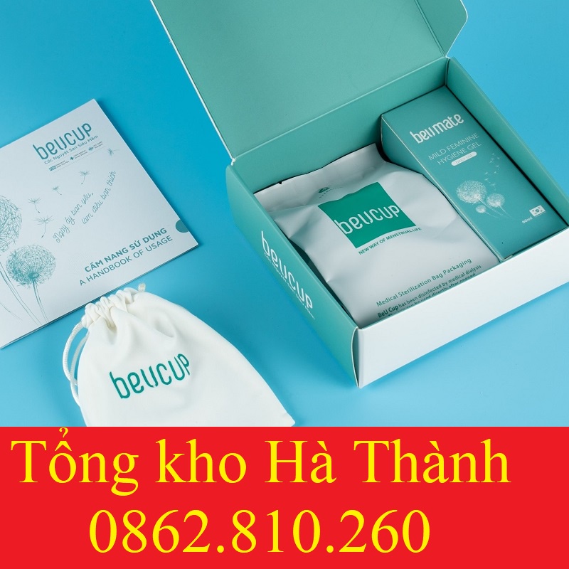 [ Chính hãng ] Cốc nguyệt san Beucup - Tặng kèm cốc tiệt trùng, dung dịch vệ sinh cốc Beumate và hướng dẫn sử dụng