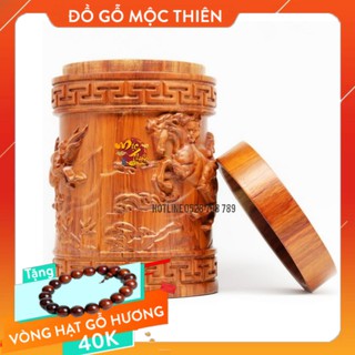 Hộp Đựng Trè -Trà Gỗ Hương đa năng Mã Đáo Thành Công (hàng cao cấp)