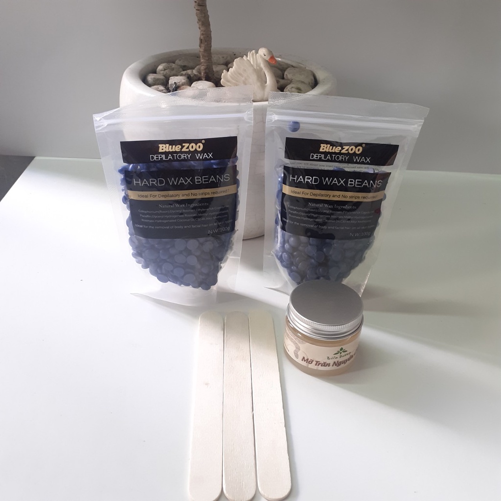 COMBO (Miễn phí que lấy sáp) Sáp wax tẩy lông nóng dạng hạt đậu Hair Wax Bean nhiều màu để khách yêu lựa chọn