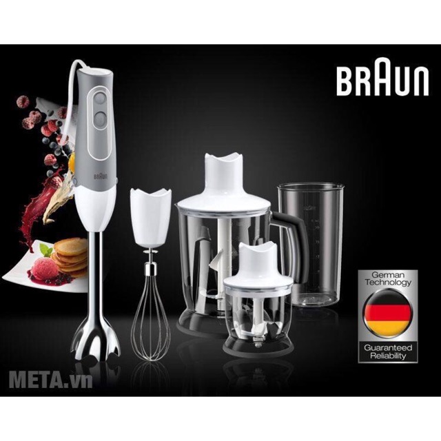 [CHÍNH HÃNG] MÁY XAY CẦM TAY BRAUN MQ5045 WH APERITIVE ( MQ5045)