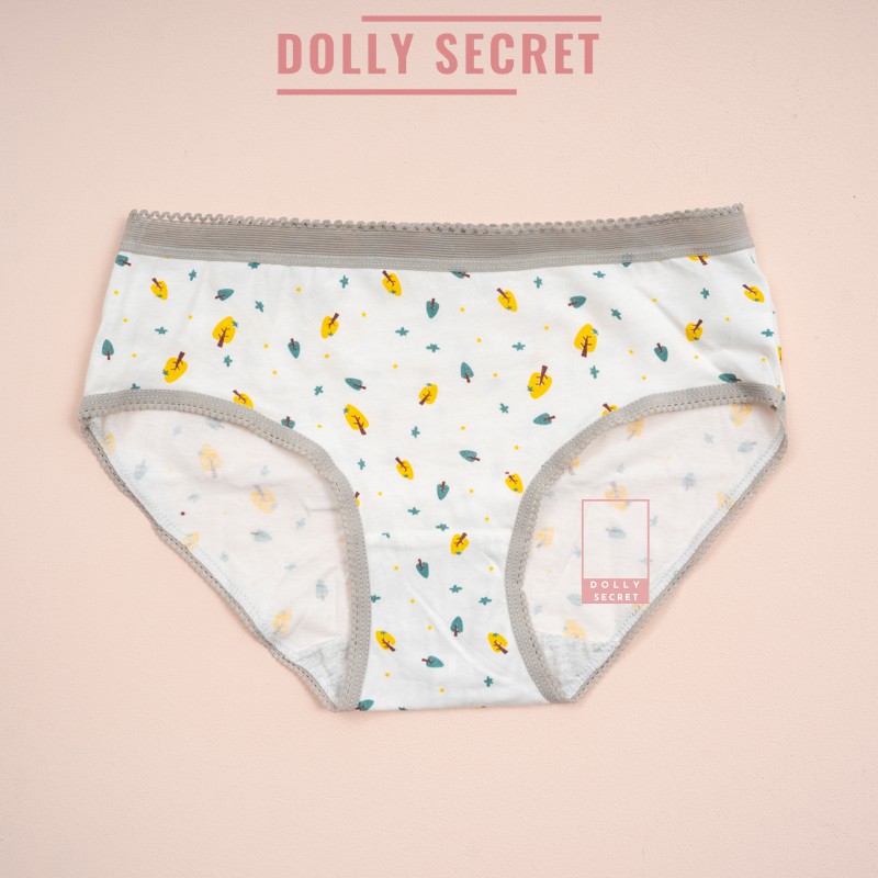 [Mã WASTDEP giảm 5K đơn bất kì] Quần lót nữ cotton Nhật kháng khuẩn họa tiết đáng yêu dễ thương DOLLY SECRET QL013 | BigBuy360 - bigbuy360.vn