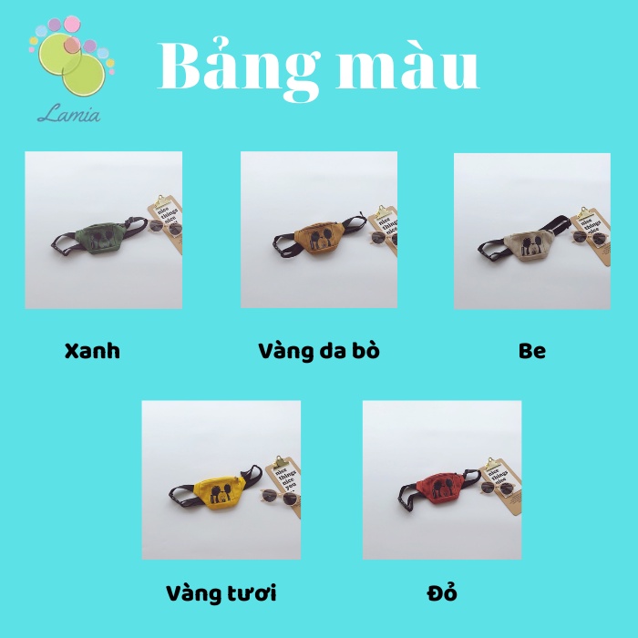 Túi bao tử Lamia túi đeo chéo trước ngực cho bé từ 2 tuổi phong cách Hàn Quốc 𝟎𝟐𝐓𝐃𝐂