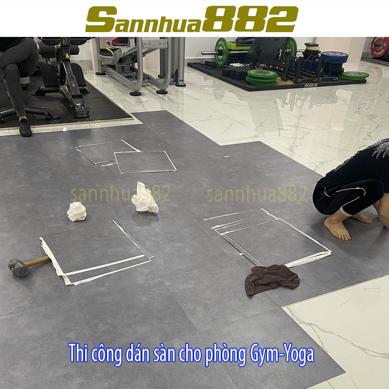 Sàn nhựa vân xi măng bê tông chất đẹp hàng loại 1