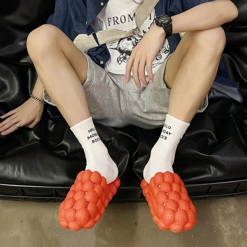 Oeteo Dép Đi Biển Mũi Tròn Chống Trượt Sáng Tạo Cho Nam Nữ