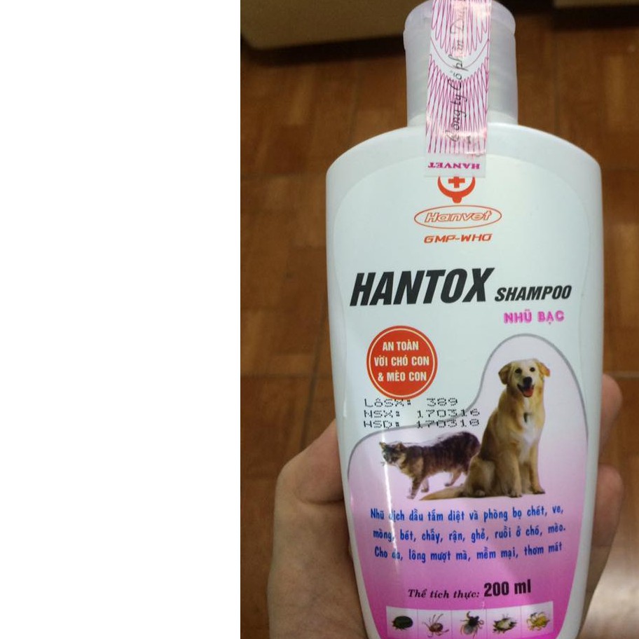 Dầu tắm Hantox Shampoo nhũ bạc 200ml