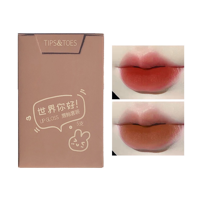 Set 5 son kem Meyoco Retro Matte Liquid