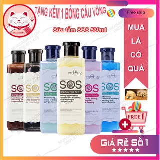 Sữa tắm chó mèo SOS 530ml ⚡𝐒𝐔𝐏𝐄𝐑 𝐒𝐀𝐋𝐄⚡ Sữa tắm cho chó mèo [HÀNG CHUẨN]