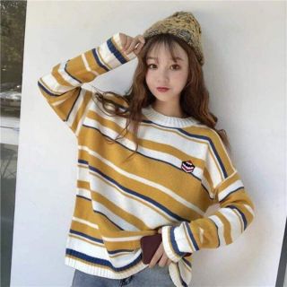 Áo sweater form unisex sọc cực đẹp