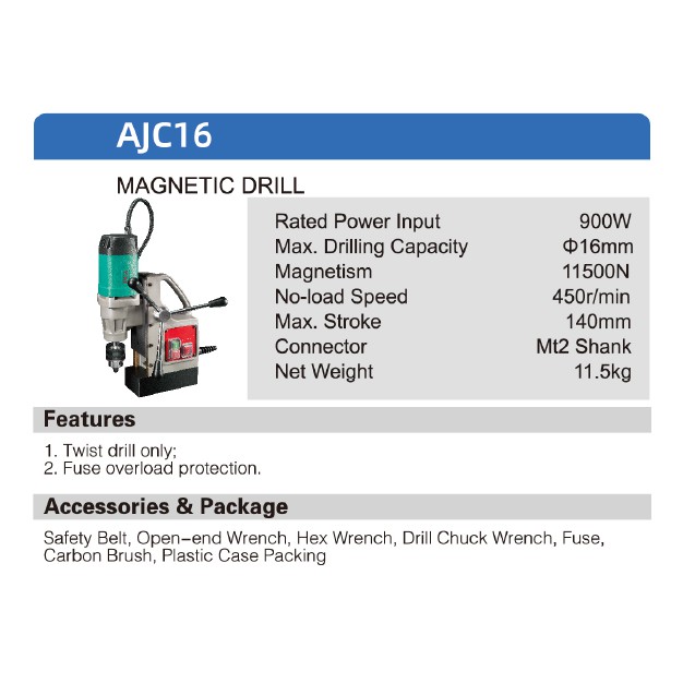 AJC16 Máy Khoan Từ DCA 900W