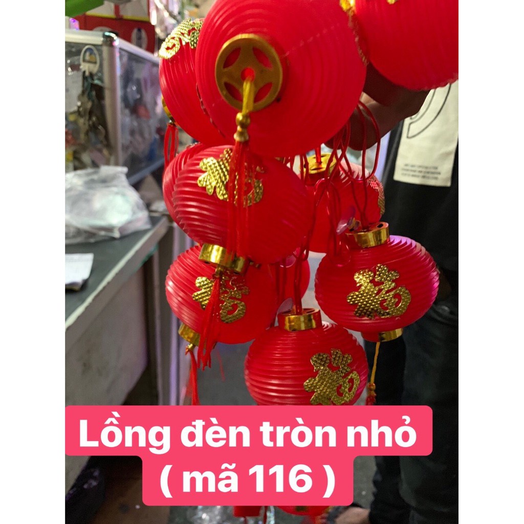 [SIÊU RẼ] Dây đèn led đèn lồng đỏ treo trang trí dài và tròn 5m loại 16 bóng hình dài