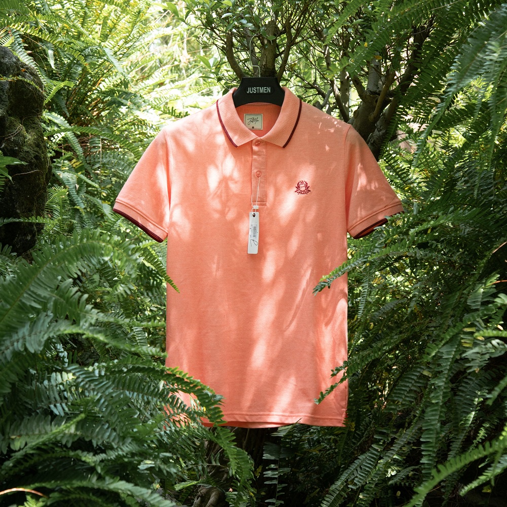 [Mã BMLTA35 giảm đến 35K đơn 99K] Áo Polo Trơn Viền Nổi Bật Just Men 220095