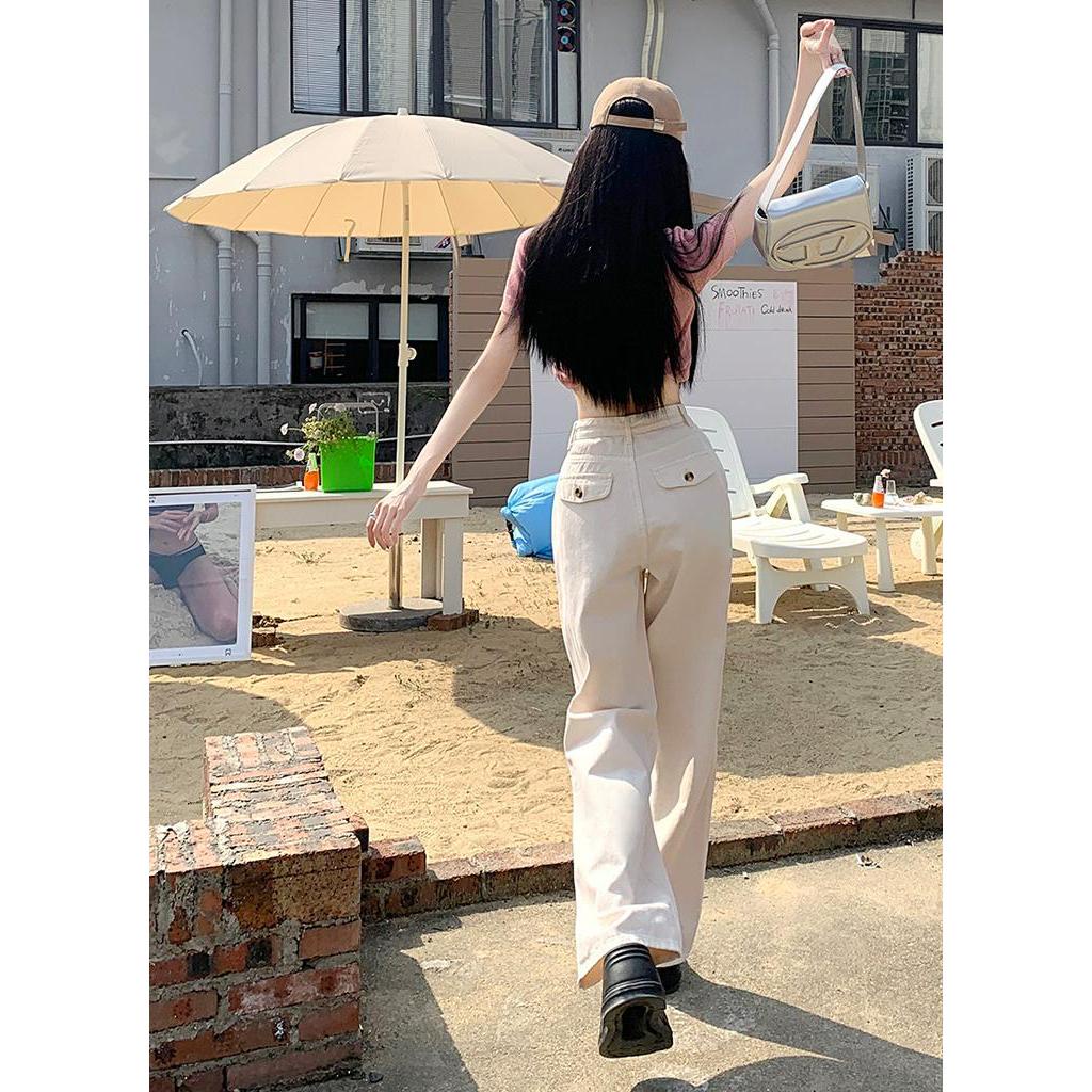 63924 Mùa Hè Mới Quần Jean Nữ Màu Kẹo