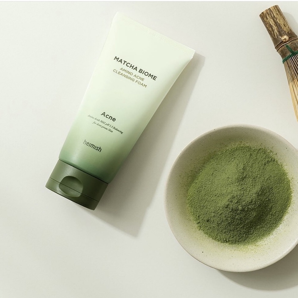 Sữa rửa mặt HEIMISH MATCHA BIOME AMINO ACNE CLEANSING FOAM 150g