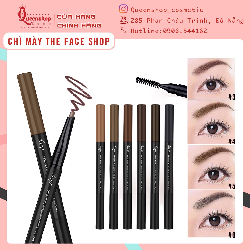 Chì kẻ mày 2 đầu Designing Eyebrow Pencil TheFaceShop