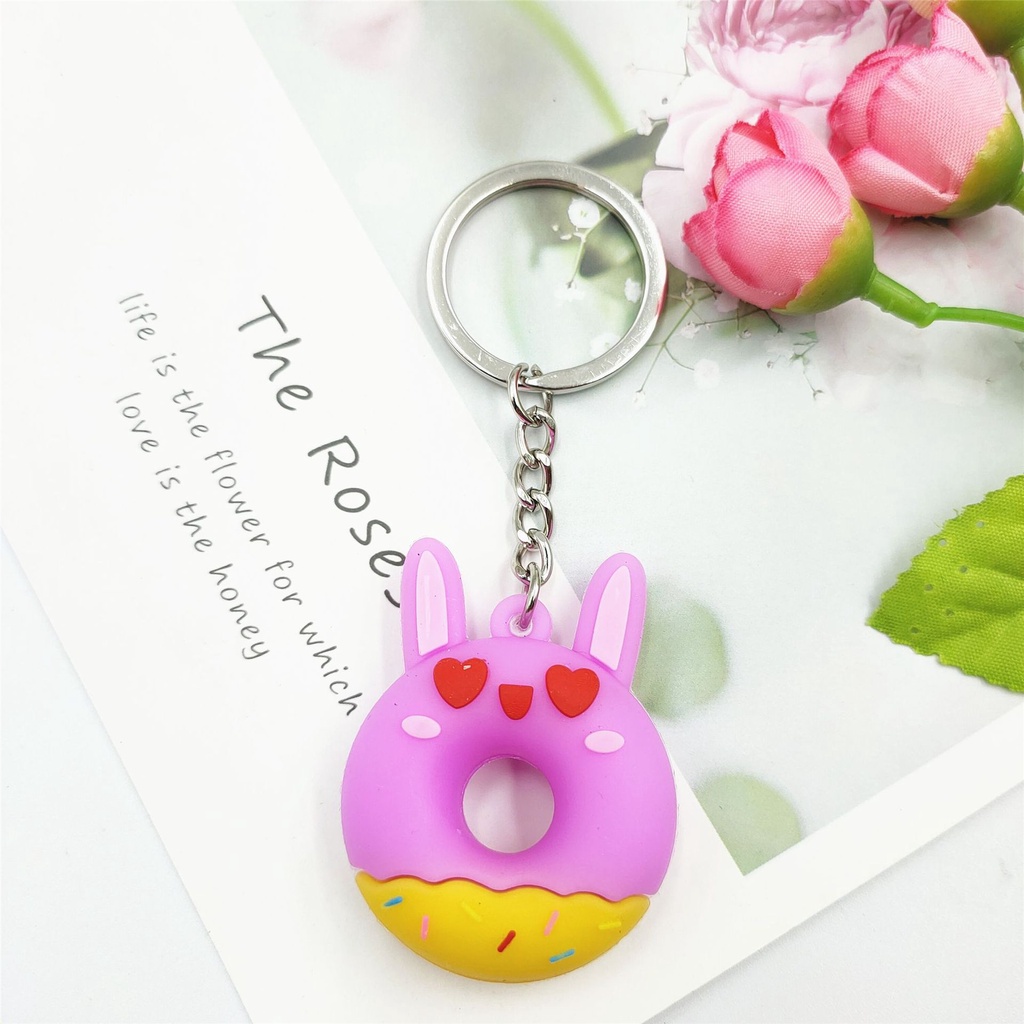 Móc khóa chiếc bánh vòng tròn xinh xắn