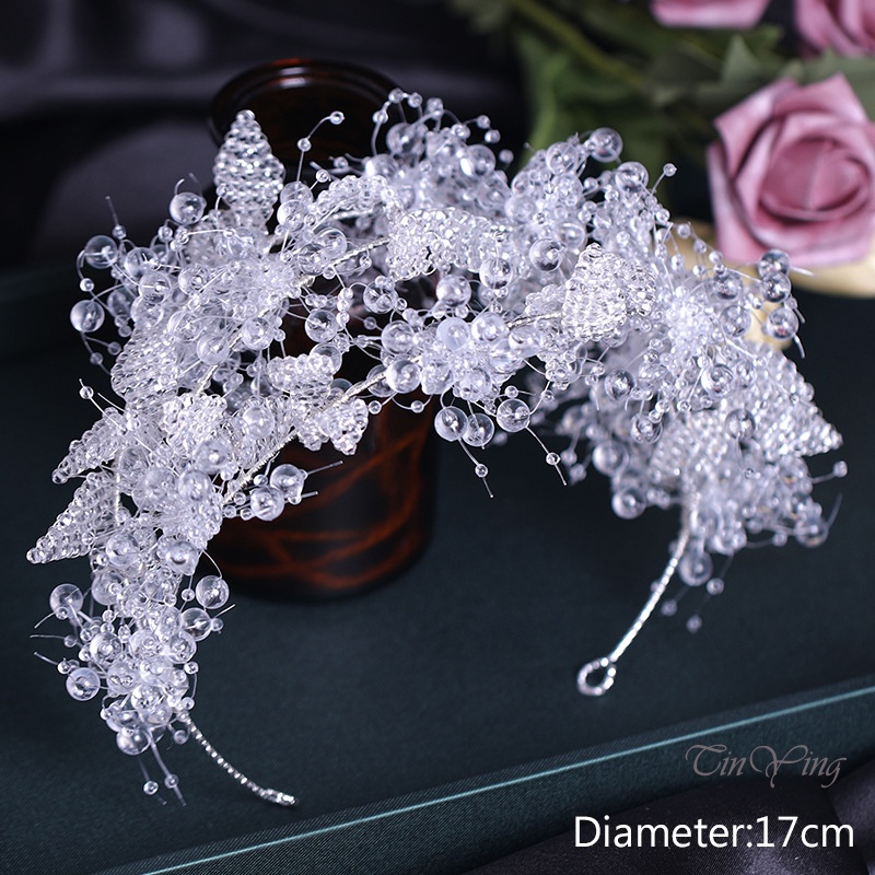 Cài tóc GETNOIVAS dây đính đá phối tua rua thời trang cho nữ