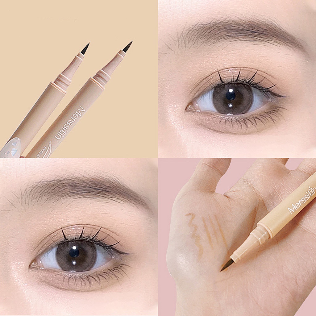 Bút kẻ mắt nước Sweetmint chống thấm nước màu nude tông nâu tự nhiên lâu phai lên màu chuẩn