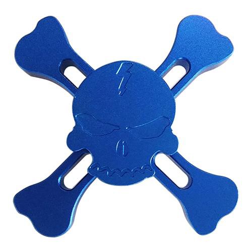 Con Quay Đồ Chơi Fidget Spinner Bằng Kim Loại Hình Đầu Lâu Màu Vàng / Bạc / Đen