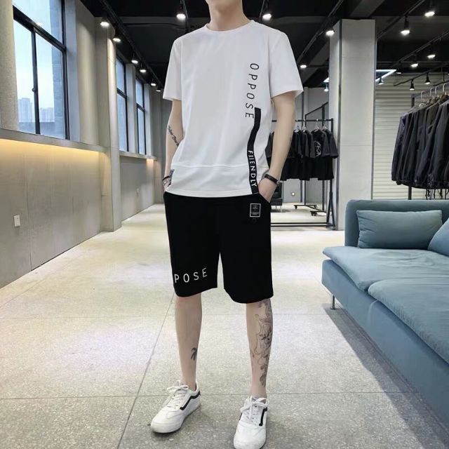 ❤️ Hàng Đẹp ❤️ Bộ Mùa Hè Nam, Bộ Thể Thao Hot OPPOSE phong cách 3 màu trắng-đen ĐỎ, Đồ bộ thể thao mặc nhà