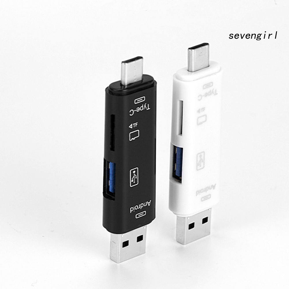 Đầu Đọc Thẻ Nhớ Usb 2.0 Type-C 3 Trong 1 | BigBuy360 - bigbuy360.vn