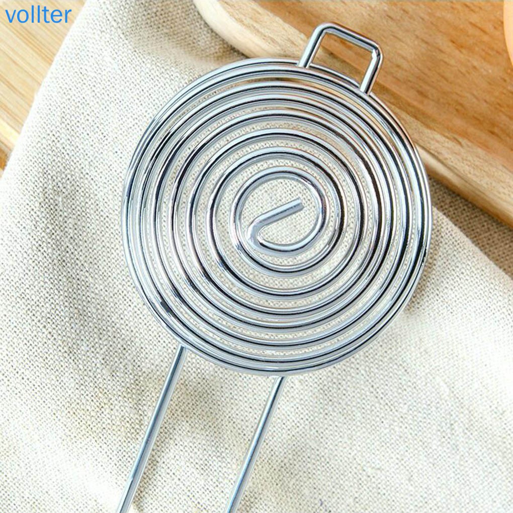 Dụng cụ tách lòng đỏ trứng bằng thép không gỉ có tay cầm dài tiện lợi