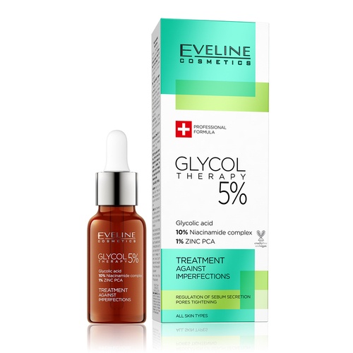 Serum Eveline Glycol Therapy 2,3,5% Niacinamide Ngừa Mụn, Mờ Thâm, Tinh Chất Giảm Dầu Nhờn Cho Da Láng Bóng, Đều Màu