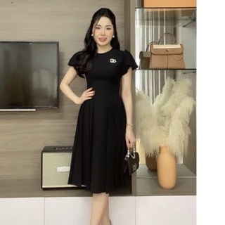 Váy xòe trơn cổ tròn tay bồng ZYM'S HOUSE K976