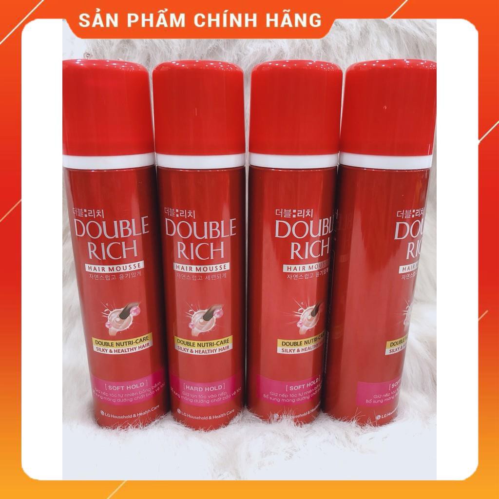 Mousse dưỡng tóc Double Rich bồng bềnh 150ml