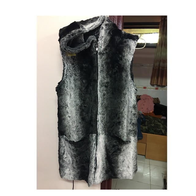 Áo lông ghile dáng dài ngocbichtuyen