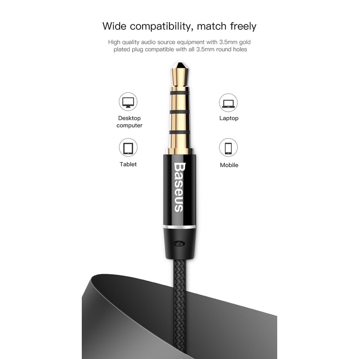 Tai Nghe Baseus Có Dây Thiết Kế Mic Jack Cắm 3.5mm earphone