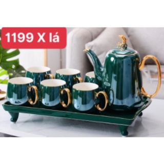 Bộ Ấm Chén Sứ Cao Cấp Phong Cách Bắc Âu  AH-1956