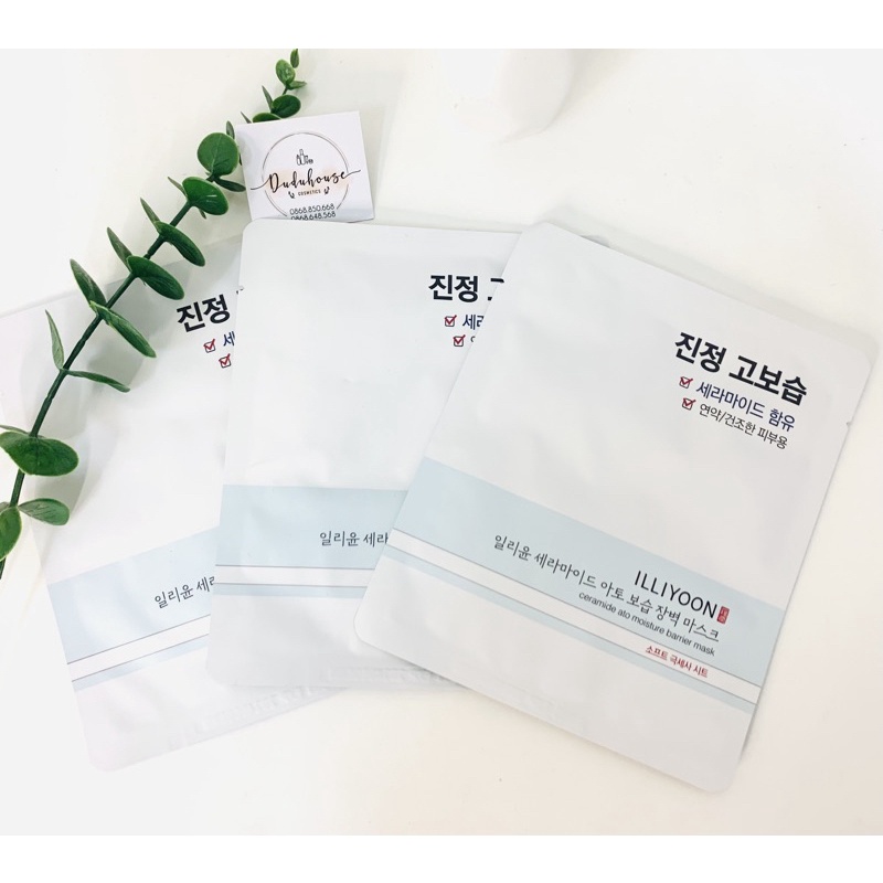 Mặt nạ giấy dưỡng ẩm sâu cho da ILLIYOON Ceramide Ato Moisture Barrier Mask chính hãng nội địa Hàn