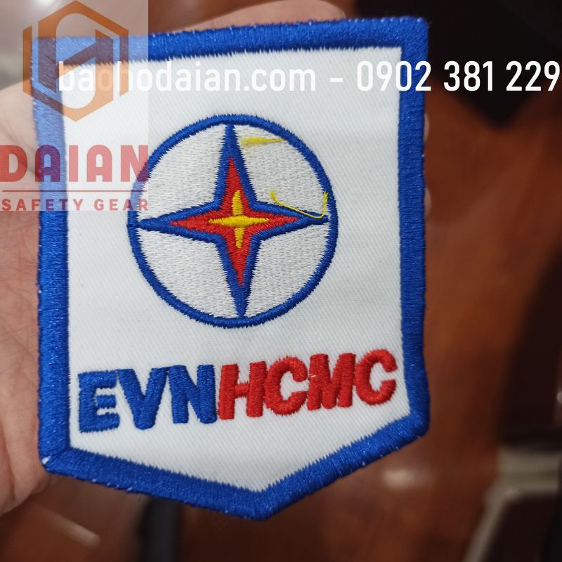 Logo điện lực thêu sẵn, in sẵn may tay áo - 2 miền