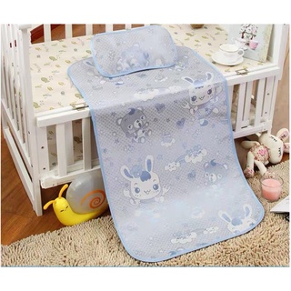 Chiếu lụa điều hoà kèm gối thảo dược cho bé loại đẹp