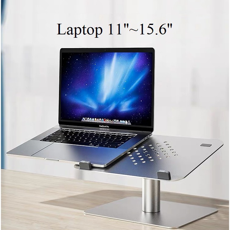 Đế nâng tản nhiệt Laptop Stand nhôm nguyên khối điều chỉnh độ cao góc nghiêng LS-1 XYZ004