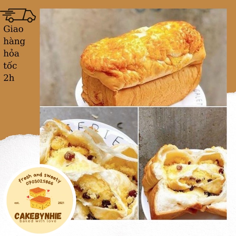 Bánh mì hoa cúc chuẩn Pháp, bánh mì nho dừa, hoa cúc gà cay thơm ngon mới mỗi ngày 2 size to nhỏ