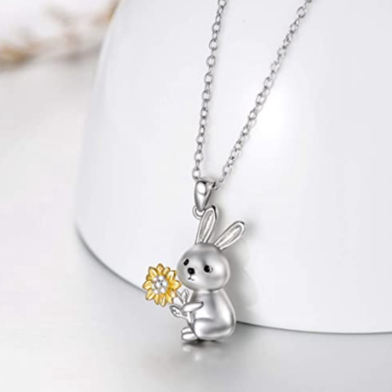 Dây Chuyền Mặt Thỏ Và Gấu Dễ Thương