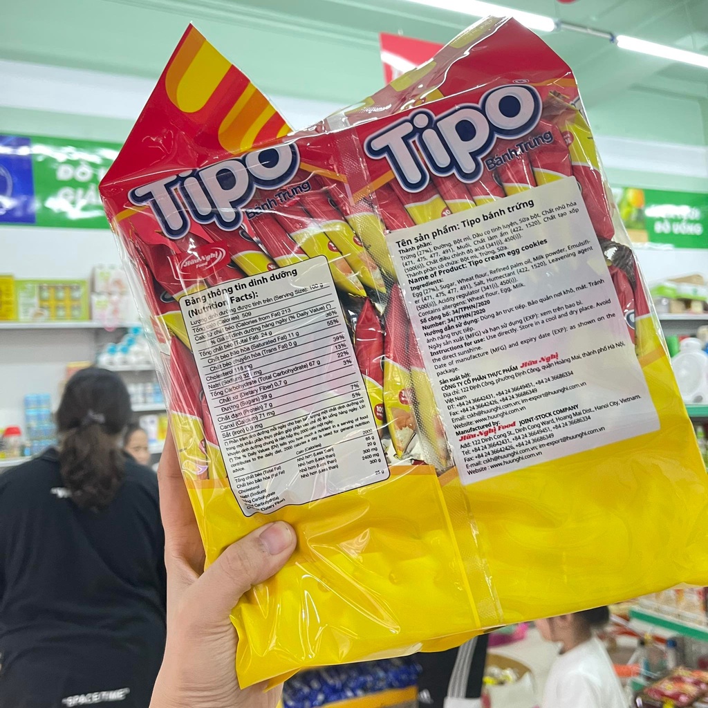 Bánh Trứng Nướng Tipo Hữu Nghị Gói Lớn 500g