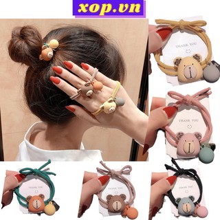 Dây cột tóc nữ hình gấu nhiều màu xop.vn