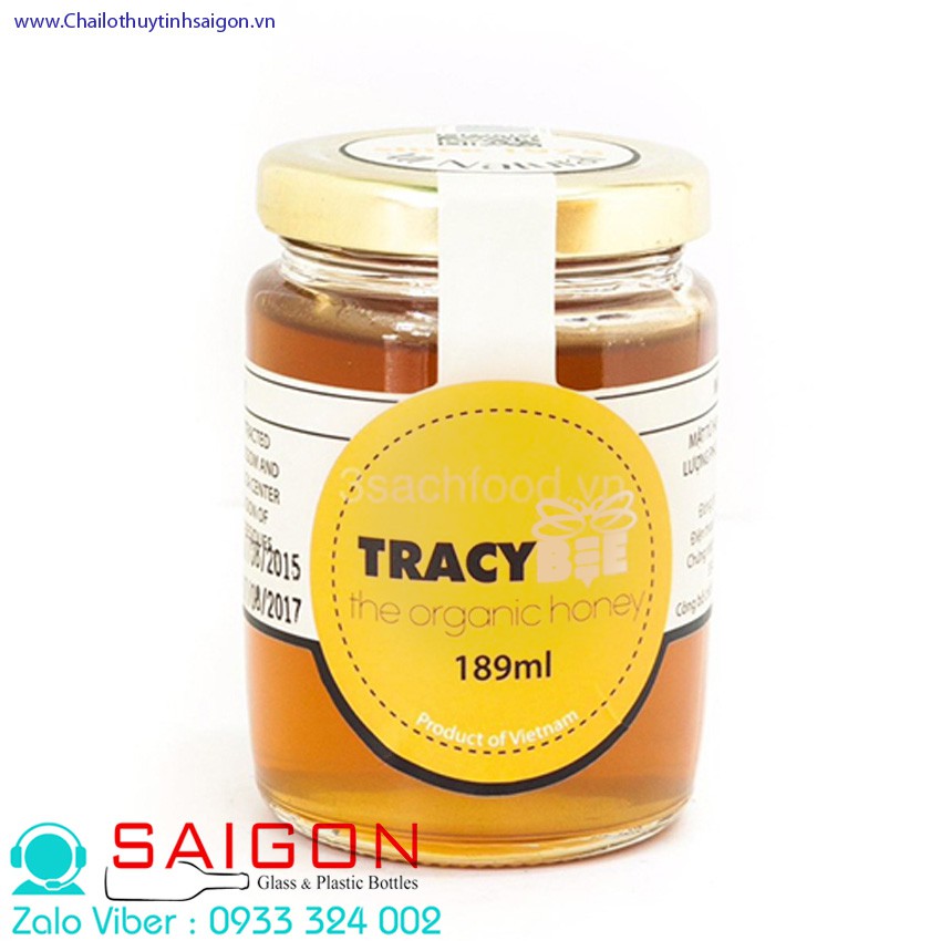 SET 06 Hũ Thủy Tinh 189ml Nắp Thiết